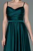 Long Emerald Green Satin Evening Dress ABU1601