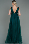 Long Emerald Green Prom Gown ABU3135