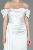 White Mermaid Evening Dress ABU1606