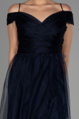 Navy Blue Long Evening Dress ABU2336