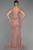 Long Onion Skin Plus Size Evening Dress ABU3214