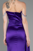 Purple Long Satin Evening Dress ABU2618