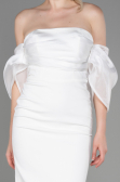 Midi White Invitation Dress ABK1796