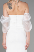 Midi White Invitation Dress ABK1796