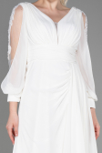 Long White Chiffon Evening Dress ABU3220