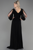 Long Black Chiffon Evening Dress ABU3220
