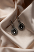 Anthracite Earring UK527