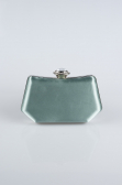 Turquoise Satin Night Bag SH812