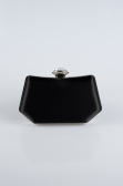 Black Satin Night Bag SH812