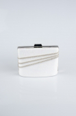 White Plaster Fabric Night Bag SH822