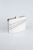 White Plaster Fabric Night Bag SH822