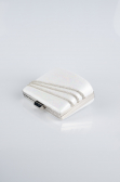 White Plaster Fabric Night Bag SH822