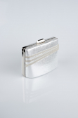 Silver Plaster Fabric Night Bag SH822