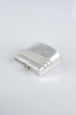 Silver Plaster Fabric Night Bag SH822
