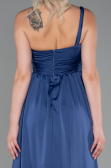 Long Indigo Chiffon Prom Gown ABU3204