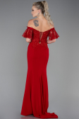 Long Red Dantelle Mermaid Prom Dress ABU2581