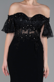 Long Black Dantelle Mermaid Prom Dress ABU2581
