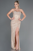 Long Mink Scaly Evening Dress ABU3246