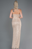 Long Mink Scaly Evening Dress ABU3246