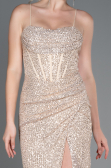 Long Mink Scaly Evening Dress ABU3246