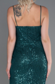 Long Emerald Green Scaly Evening Dress ABU3246