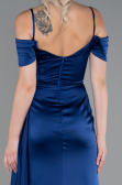 Vintage Light Blue A-Line Jacquard Satin Long Prom Gown Birthday Dress cc5535 main image 0