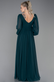 Long Emerald Green Chiffon Evening Dress ABU3243