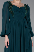 Long Emerald Green Chiffon Evening Dress ABU3243