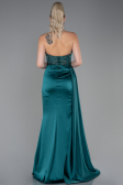 Long Emerald Green Satin Evening Dress ABU2127