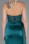 Long Emerald Green Satin Evening Dress ABU2127