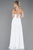 White Long Prom Gown ABU1305