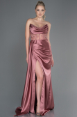 Onion Skin Long Satin Evening Dress ABU2127