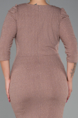 Mink Short Oversized Evening Dress ABK1246