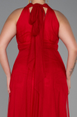 Long Red Plus Size Evening Dress ABU3253