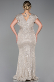 Mink Long Oversized Evening Dress ABU1045