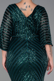Emerald Green Long Plus Size Evening Dress ABU900