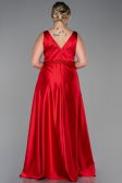 Long Red Plus Size Evening Dress ABU3200