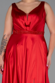 Long Red Plus Size Evening Dress ABU3200