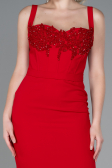 Midi Red Night Dress ABK1819