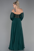 Long Emerald Green Chiffon Evening Dress ABU3265
