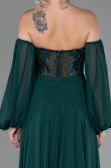 Long Emerald Green Chiffon Evening Dress ABU3265