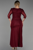 Long Burgundy Plus Size Evening Dress ABU3279