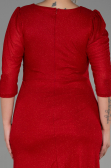 Long Red Plus Size Evening Dress ABU3279