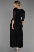 Long Black Plus Size Evening Dress ABU3279