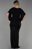 Long Black Plus Size Evening Dress ABU3280