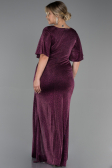 Long Plum Plus Size Evening Dress ABU3282