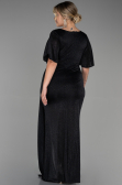 Long Black Plus Size Evening Dress ABU3282