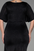 Long Black Plus Size Evening Dress ABU3282