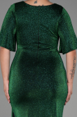 Long Emerald Green Plus Size Evening Dress ABU3282