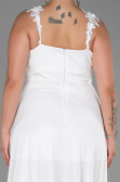 Long White Oversized Evening Dress ABU3174